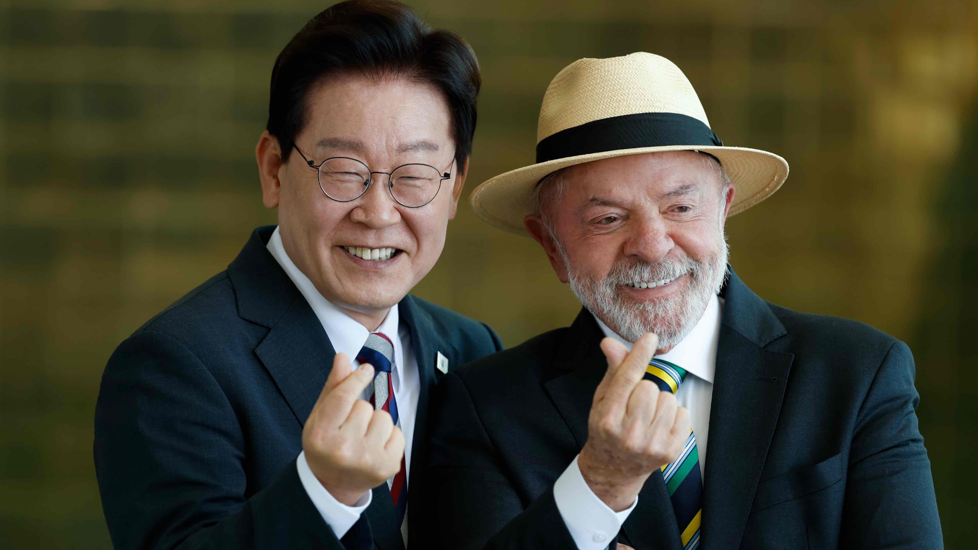 Lee Jae-myung y Lula hicieron el “corazón coreano” durante una visita oficial